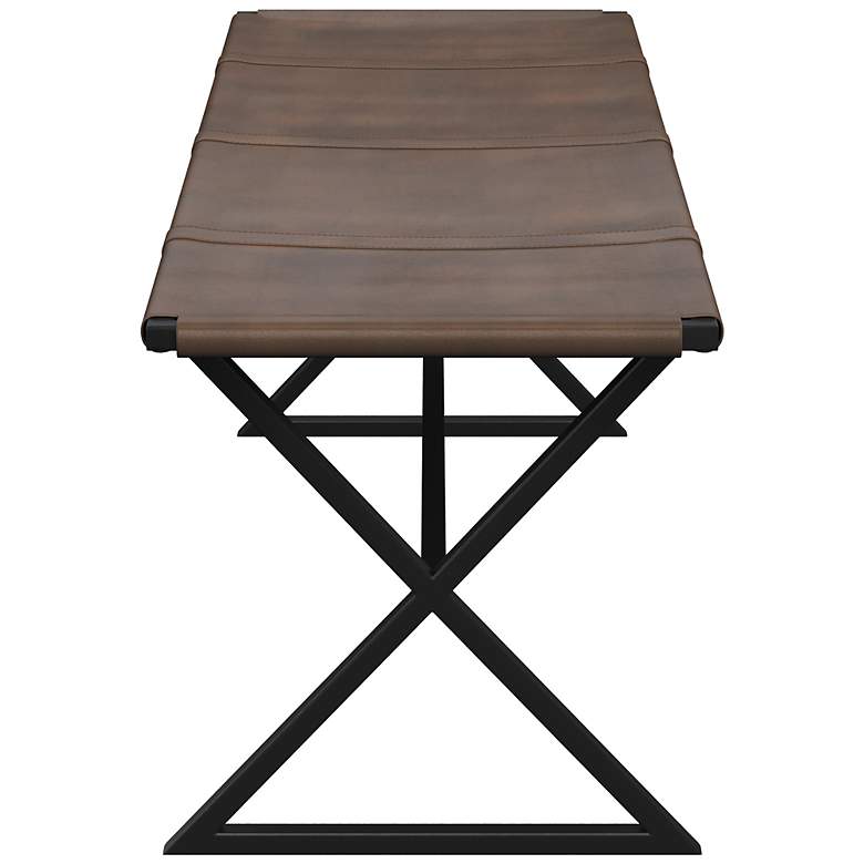 Image 4 Sunpan Elon Bench Vintage Cognac Leather more views