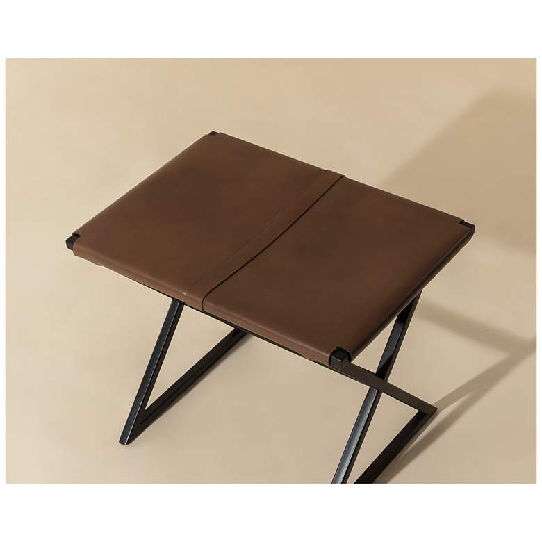 Image 5 Sunpan Elon Stool Vintage Cognac Leather more views