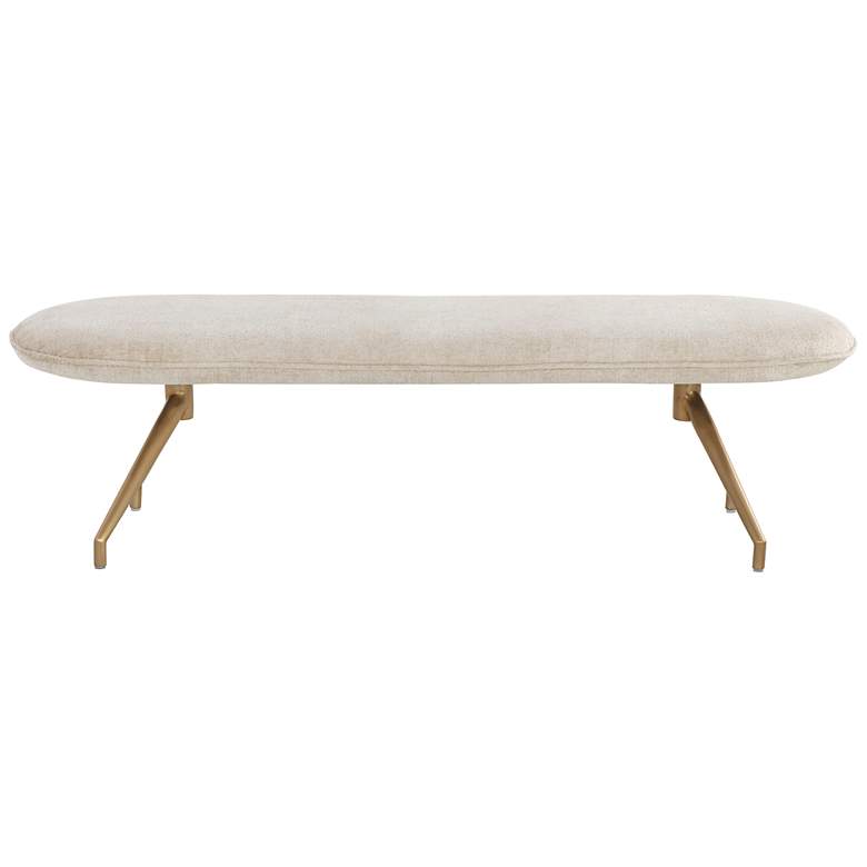 Image 2 Sunpan Elowen Bench Bergen Taupe more views