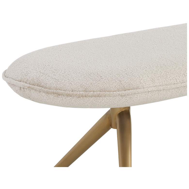Image 4 Sunpan Elowen Bench Bergen Taupe more views