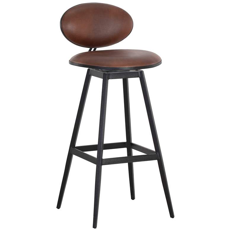 Image 1 Sunpan Ember Swivel Barstool Bravo Cognac