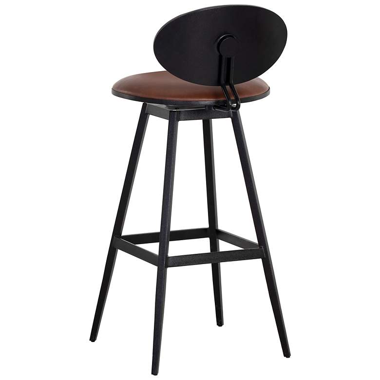 Image 3 Sunpan Ember Swivel Barstool Bravo Cognac more views