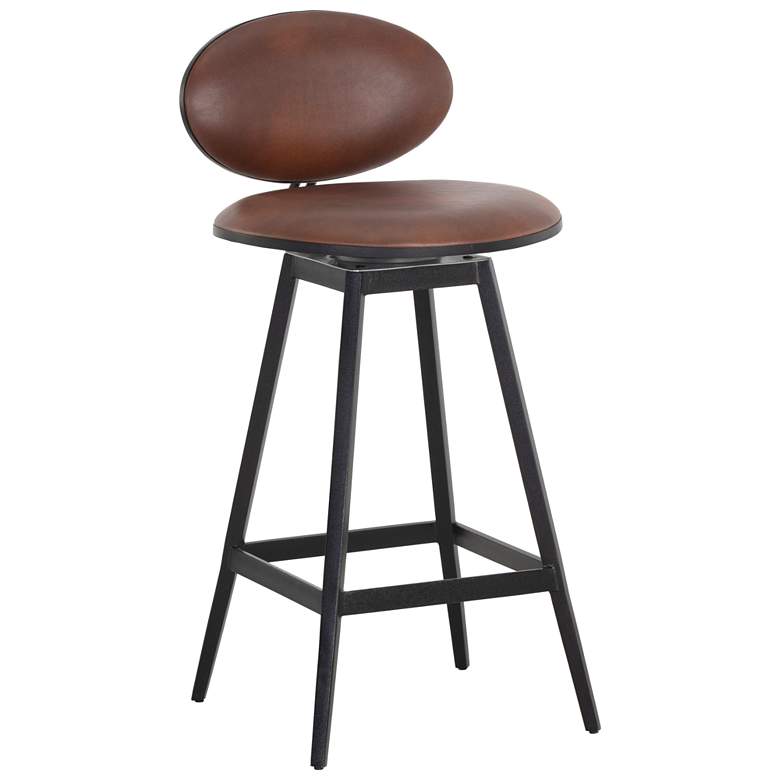 Image 1 Sunpan Ember Swivel Counter Stool Bravo Cognac