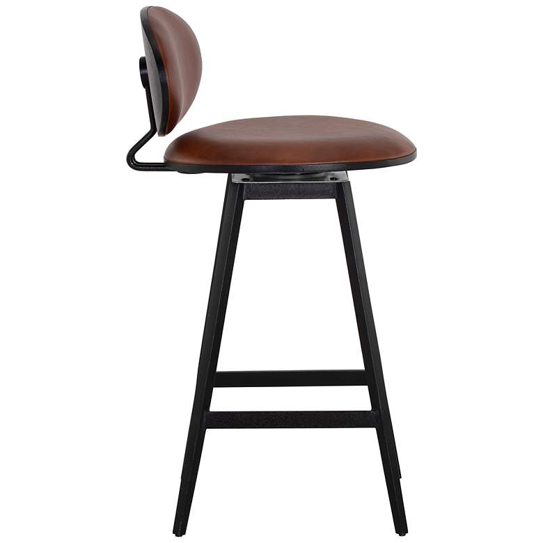 Image 2 Sunpan Ember Swivel Counter Stool Bravo Cognac more views