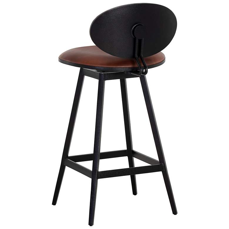Image 3 Sunpan Ember Swivel Counter Stool Bravo Cognac more views