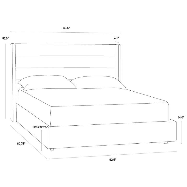 Image 5 Sunpan Emmit Bed King Merino Pearl more views