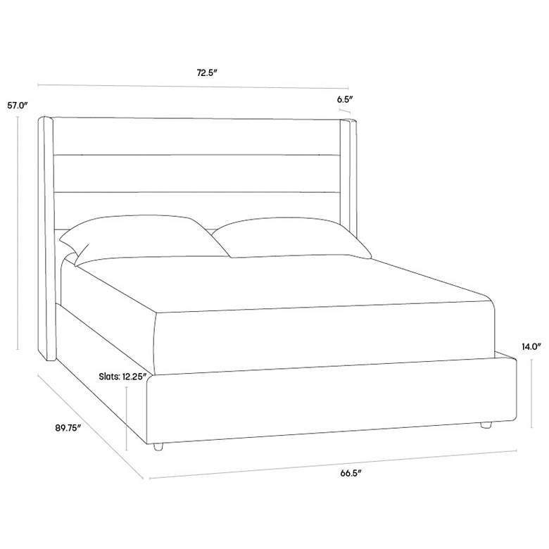 Image 4 Sunpan Emmit Bed Queen Marble more views