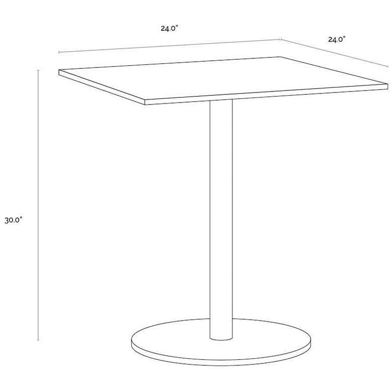 Image 5 Sunpan Enco Bistro Table Square 24" more views