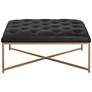 2_Sunpan Endall Ottoman Antique Brass Vintage Black Night Leather more views