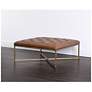 3_Sunpan Endall Ottoman Antique Brass Vintage Camel Leather more views