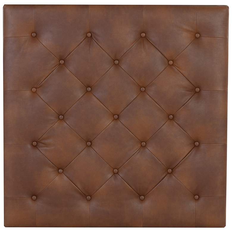 Image 3 Sunpan Endall Ottoman Black Bravo Cognac more views