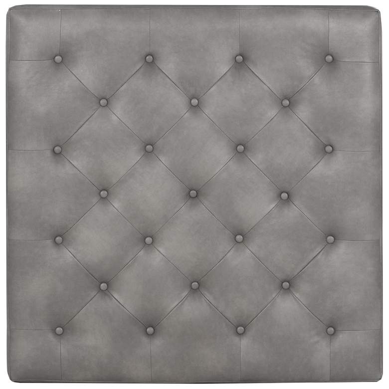 Image 3 Sunpan Endall Ottoman Black Bravo Metal more views
