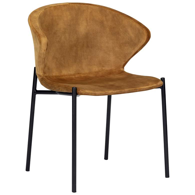 Image 2 Sunpan Eric Dining Chair Nono Tapenade Gold Set of 2