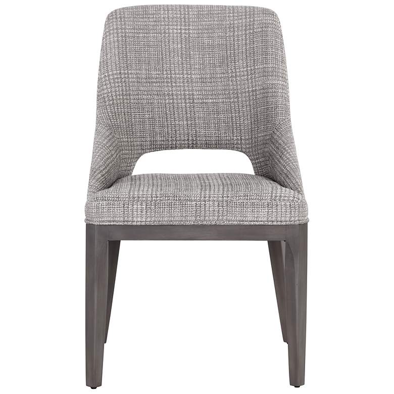 Image 3 Sunpan Estrada Dining Chair Naya Check Light Gray more views