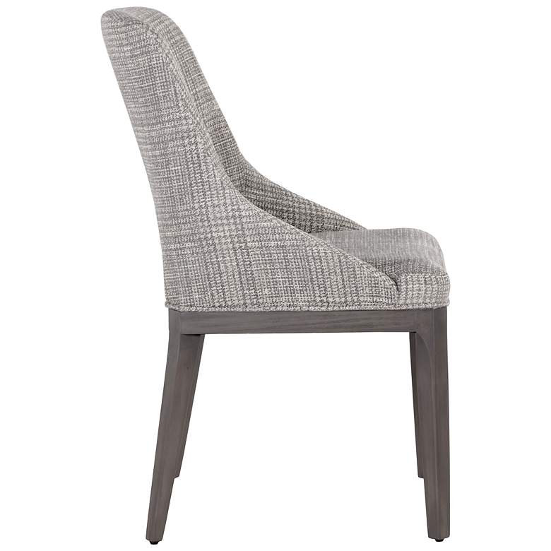 Image 4 Sunpan Estrada Dining Chair Naya Check Light Gray more views