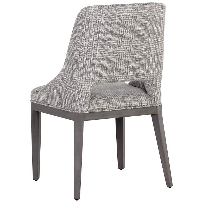 Image 5 Sunpan Estrada Dining Chair Naya Check Light Gray more views