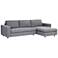 Sunpan Ethan Sofa Chaise Raf Quarry