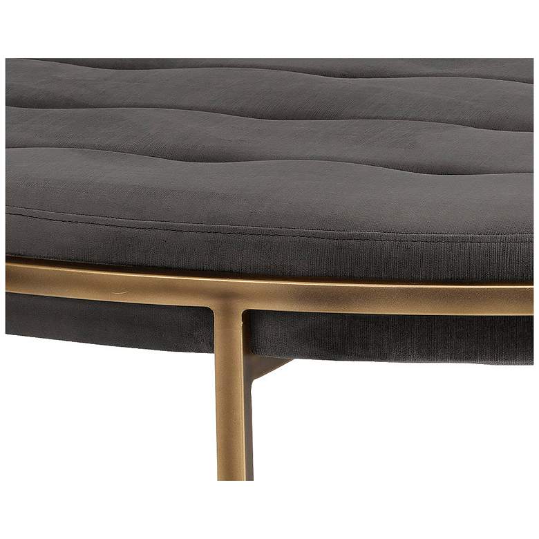 Image 2 Sunpan Ethel Ottoman Round Piccolo Pebble more views