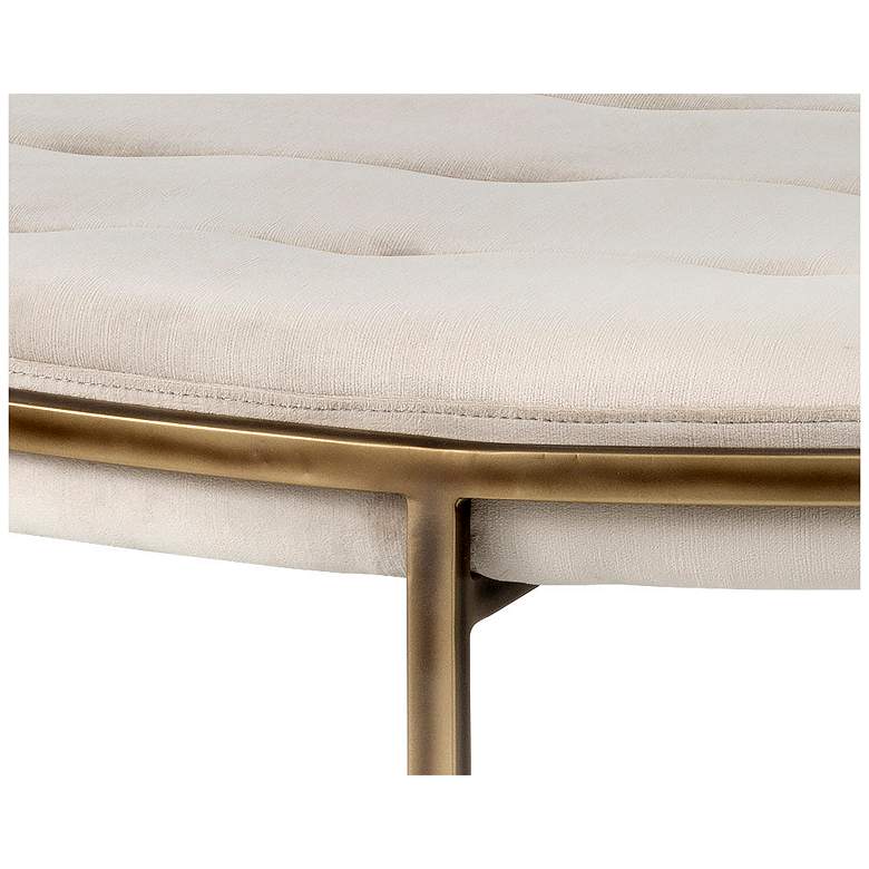 Image 4 Sunpan Ethel Ottoman Round Piccolo Prosecco more views