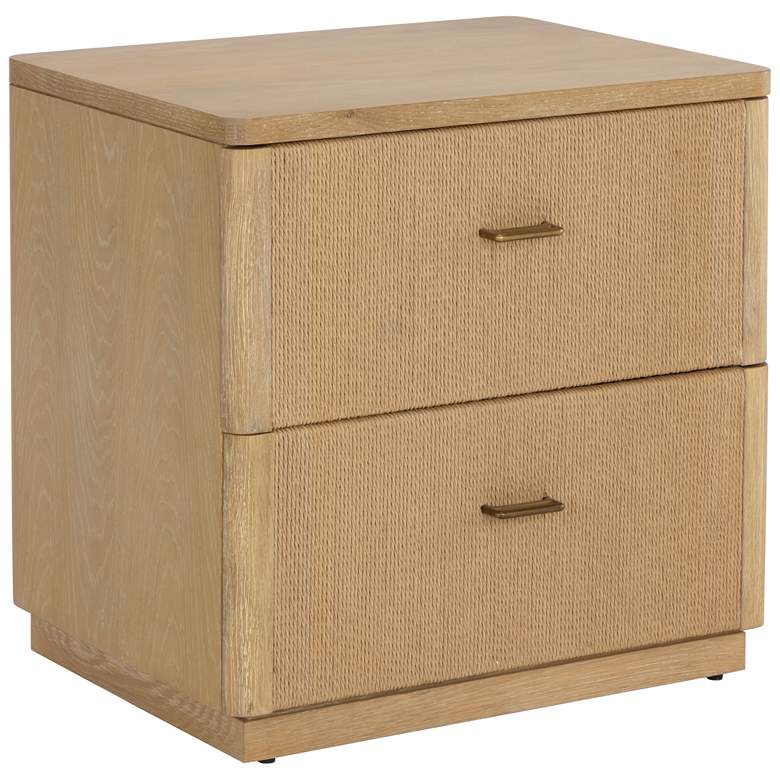 Image 1 Sunpan Etienne Nightstand Rustic Oak
