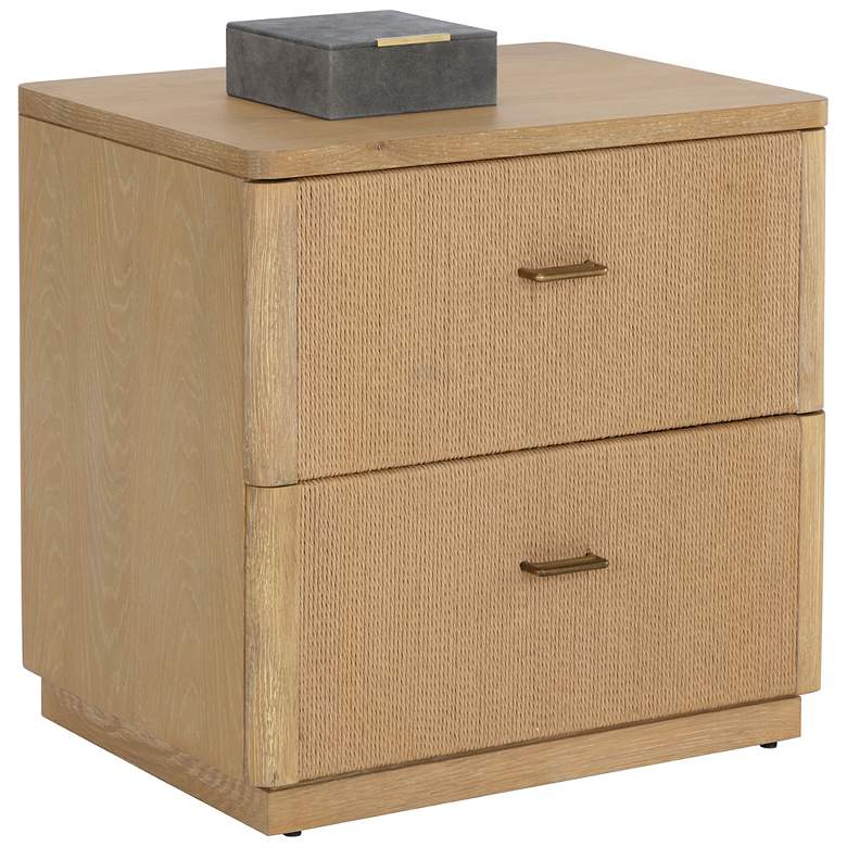 Image 2 Sunpan Etienne Nightstand Rustic Oak more views