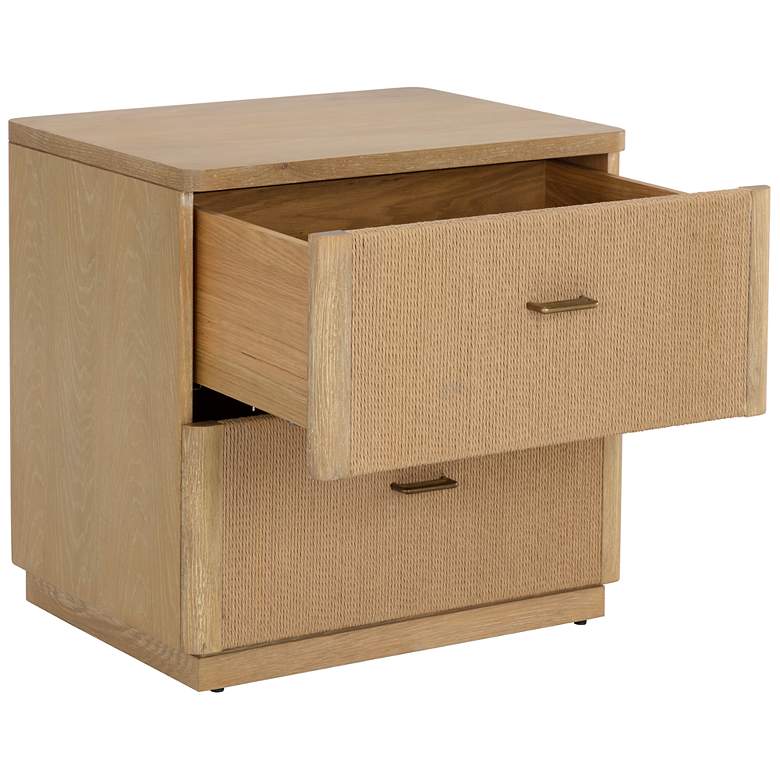 Image 3 Sunpan Etienne Nightstand Rustic Oak more views