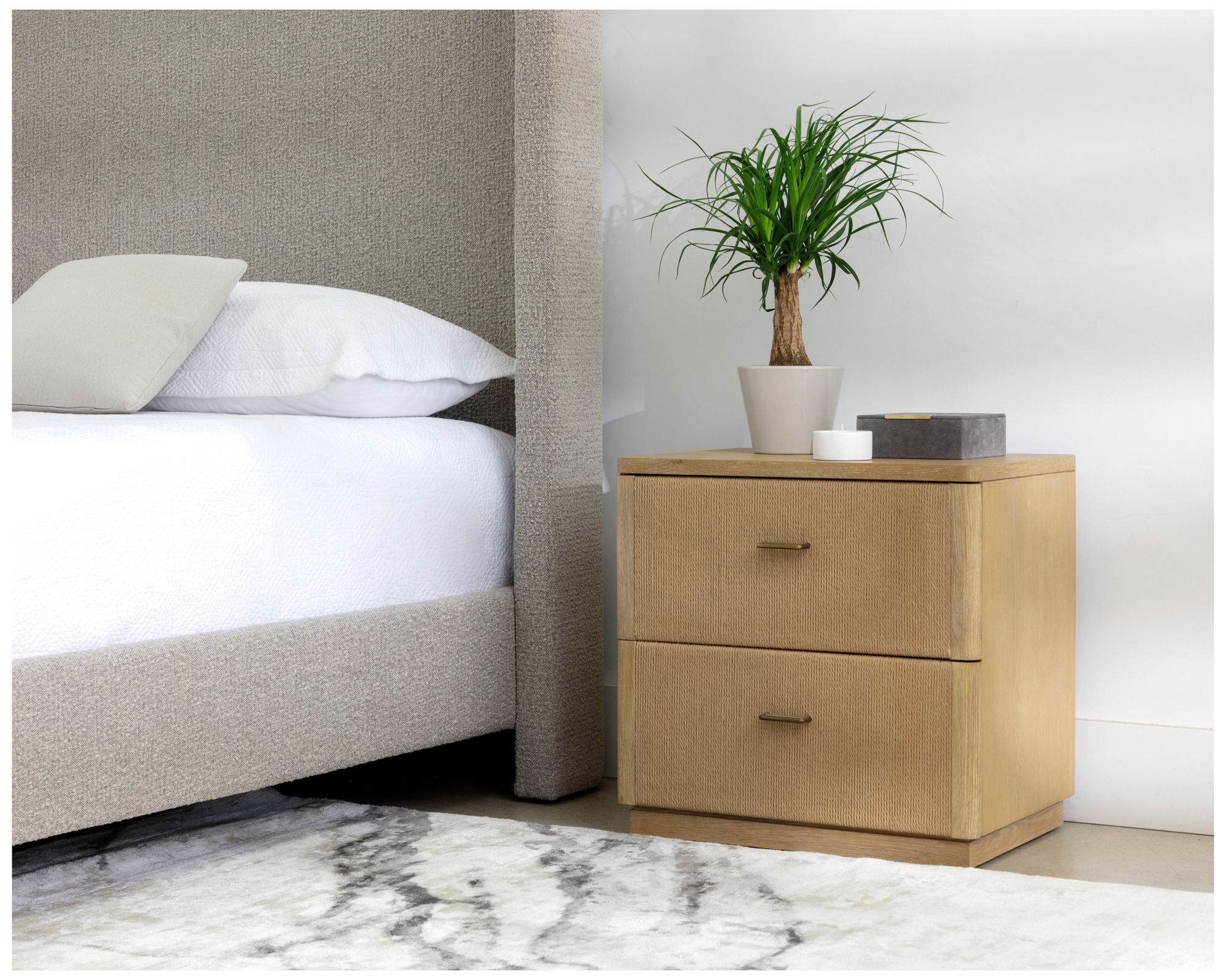 Sunpan Etienne Nightstand Rustic Oak