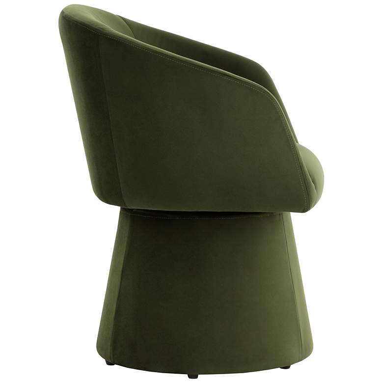 Image 3 Sunpan Etta Swivel Dining Armchair Moss Green more views