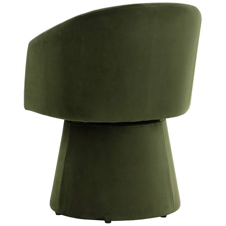 Image 4 Sunpan Etta Swivel Dining Armchair Moss Green more views