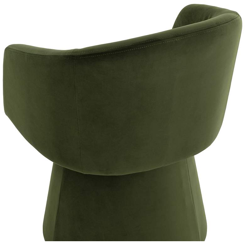 Image 5 Sunpan Etta Swivel Dining Armchair Moss Green more views
