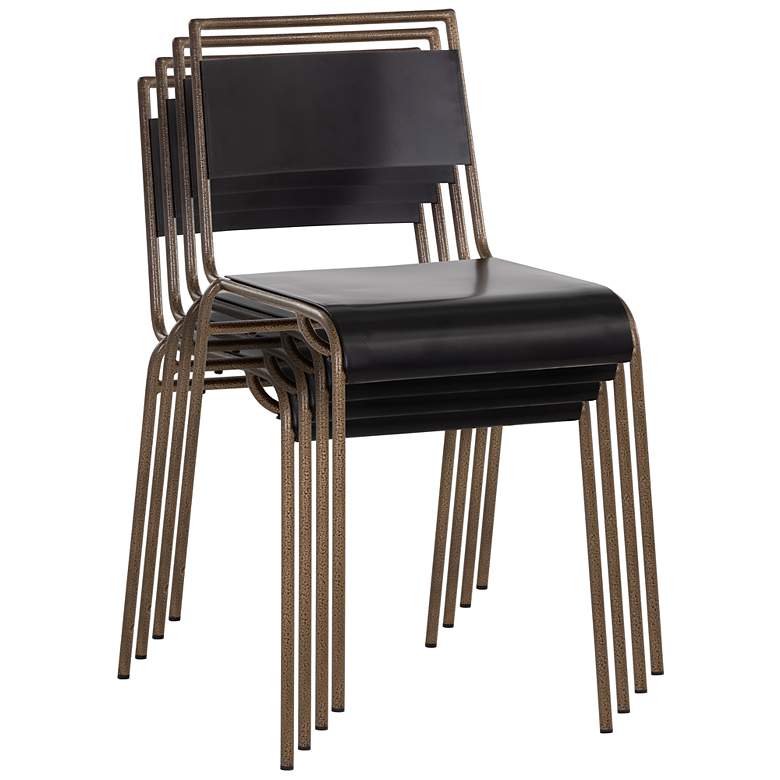 Image 5 Sunpan Euroa Stackable Dining Chair Set of 2 more views