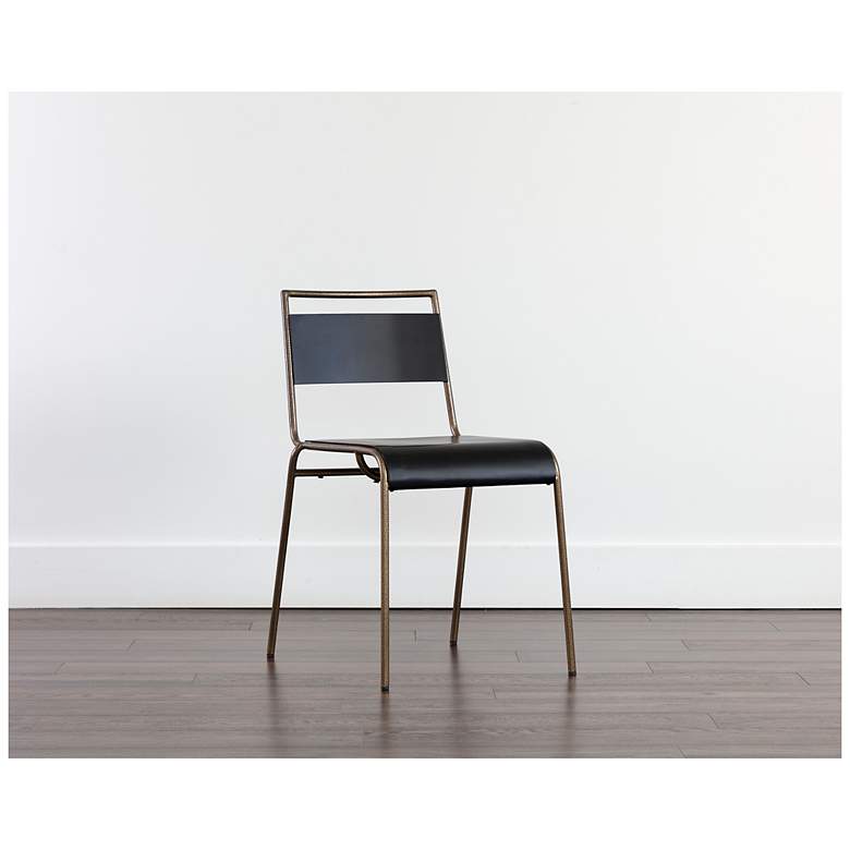 Image 6 Sunpan Euroa Stackable Dining Chair Set of 2 more views