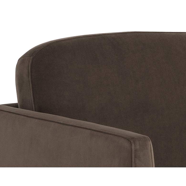 Image 3 Sunpan Everton 32" Wide Meg Dark Brown Fabric Lounge Chair more views