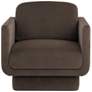 6_Sunpan Everton 32" Wide Meg Dark Brown Fabric Lounge Chair more views