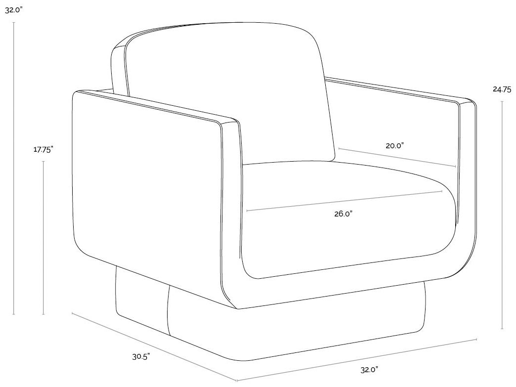 Sunpan Everton Armchair Meg Taupe