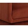 3_Sunpan Everton Meg 32" Wide Rust Fabric Modern Lounge Chair more views