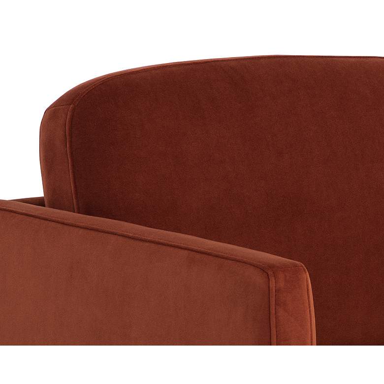 Image 4 Sunpan Everton Meg 32" Wide Rust Fabric Modern Lounge Chair more views