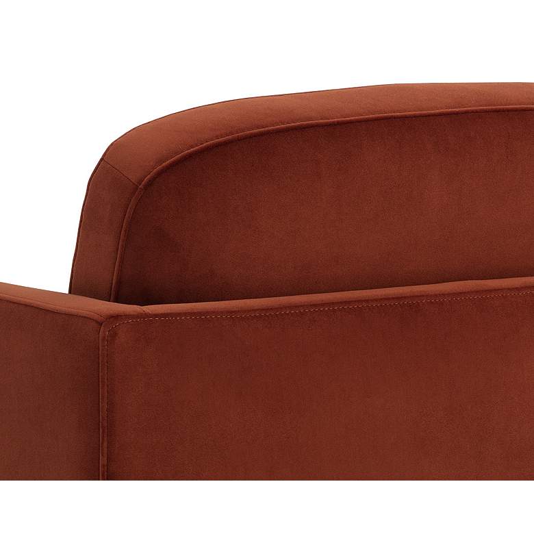 Image 5 Sunpan Everton Meg 32" Wide Rust Fabric Modern Lounge Chair more views