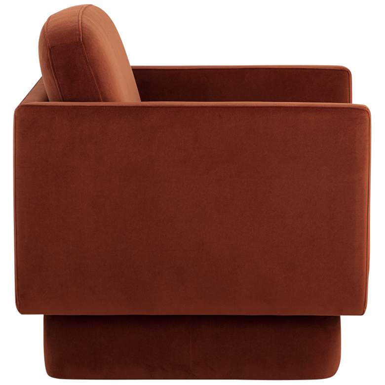 Image 7 Sunpan Everton Meg 32" Wide Rust Fabric Modern Lounge Chair more views