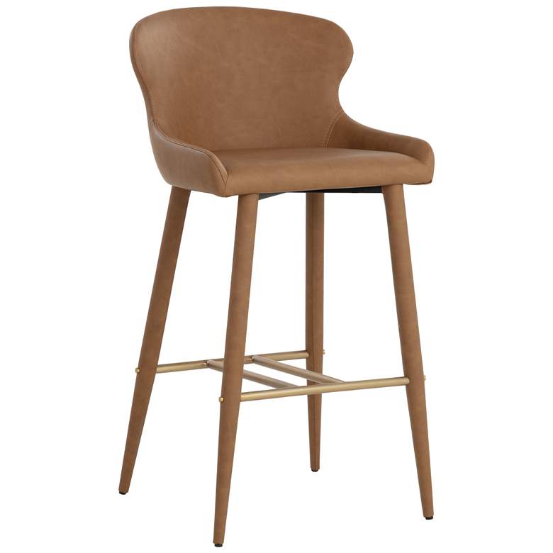 Image 1 Sunpan Evora Barstool Milliken Cognac