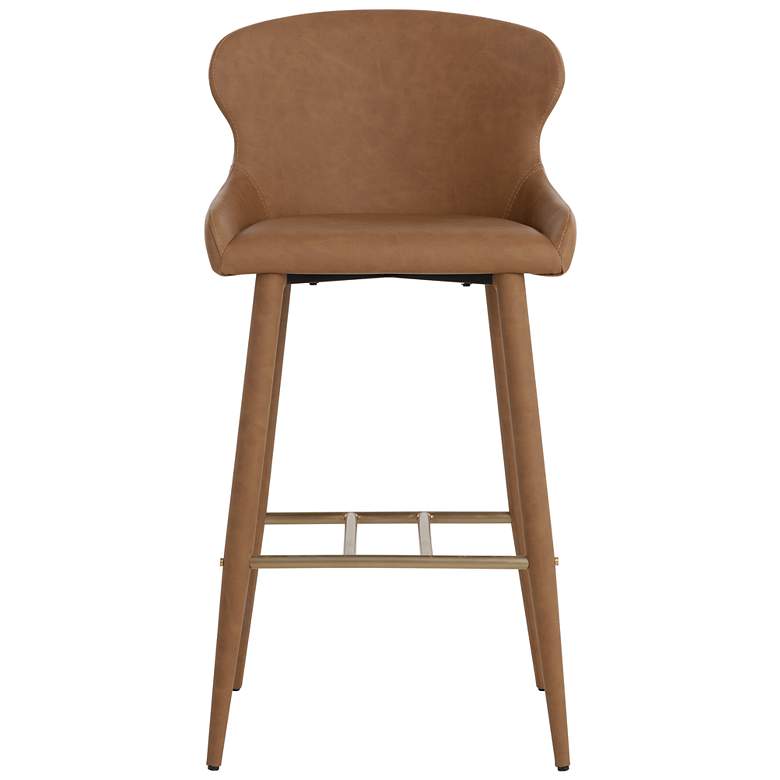 Image 2 Sunpan Evora Barstool Milliken Cognac more views
