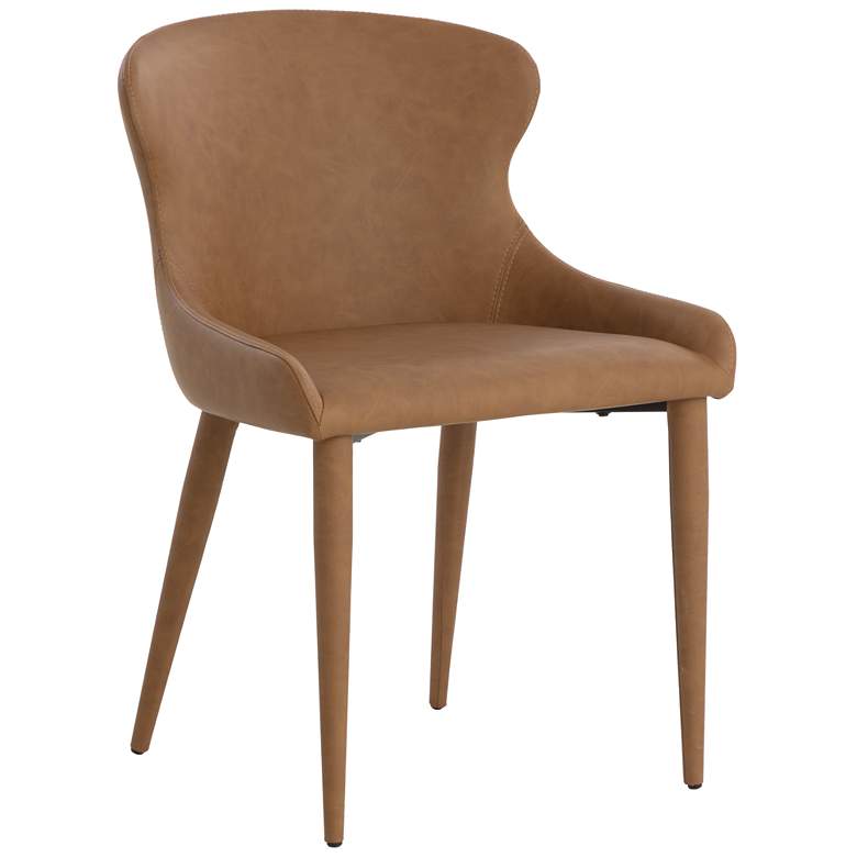 Image 1 Sunpan Evora Dining Chair Milliken Cognac Set of 2