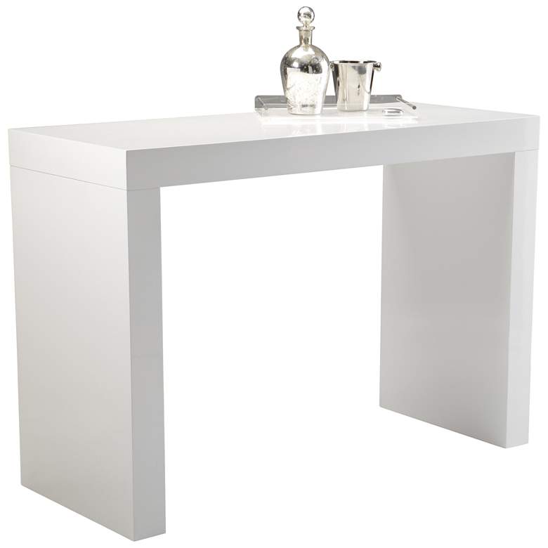 Image 1 Sunpan Faro Bar Table High Gloss White