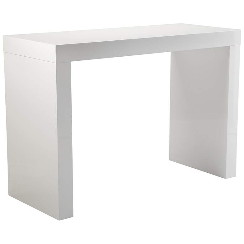 Image 2 Sunpan Faro Bar Table High Gloss White more views