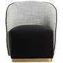 2_Sunpan Fatina Lounge Chair Abbington Black and Vera White Pepper more views