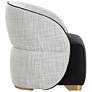 3_Sunpan Fatina Lounge Chair Abbington Black and Vera White Pepper more views