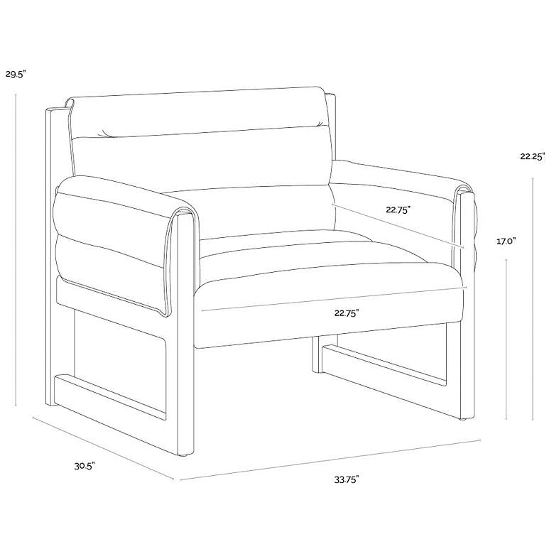 Image 6 Sunpan Ferguson Lounge Chair Geralt Linen more views