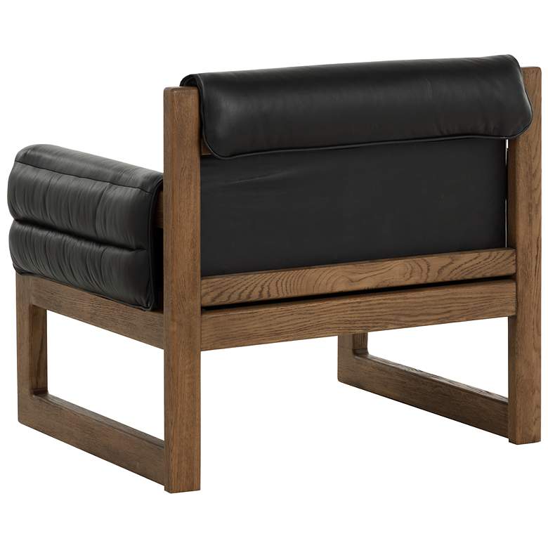 Image 4 Sunpan Ferguson Lounge Chair Vintage Black Night Leather more views