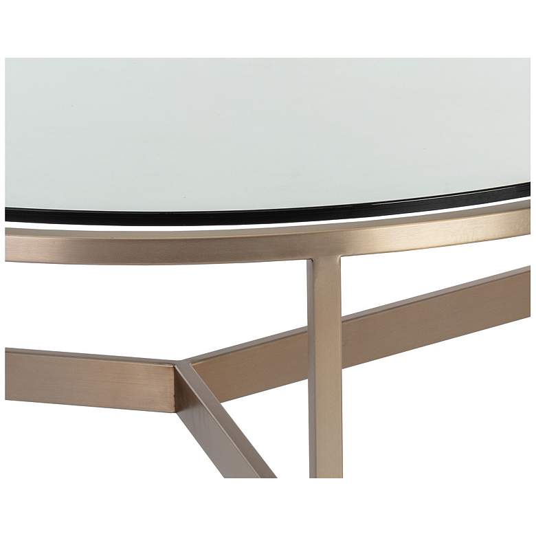 Image 5 Sunpan Flato Coffee Table Antique Brass more views