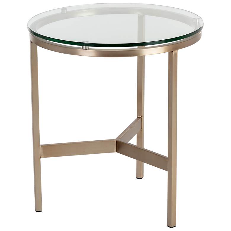 Image 2 Sunpan Flato End Table Antique Brass more views